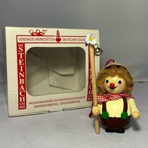 Vintage Steinbach German Christmas Ornament W/ Box -with tag Shepherd